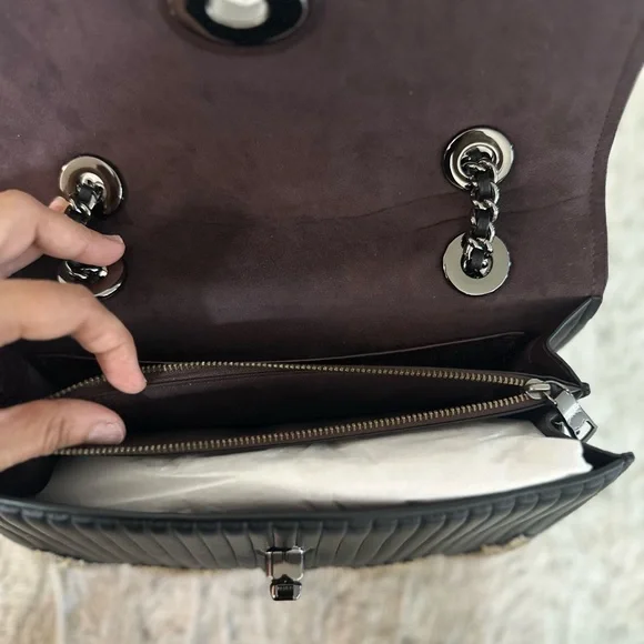 Coach Parker Chain Black Studded Shoulder Bag